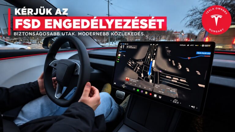 Nyílt levél Vitézy Dávid miniszter úrnak: kérjük a Tesla FSD (Supervised) soron kívüli magyarországi elismerését